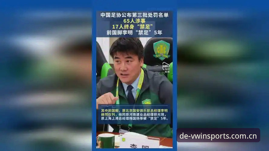 德赢体育平台高效服务常见问题 中国足协第三批禁足名单全面评测:17人终身禁足背后的足球生态深层解析